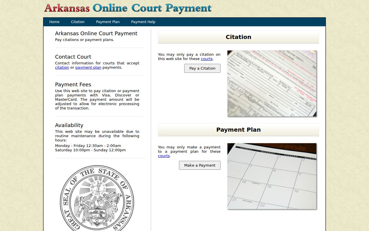 Woodruff County warrant records Arkansas court payment page